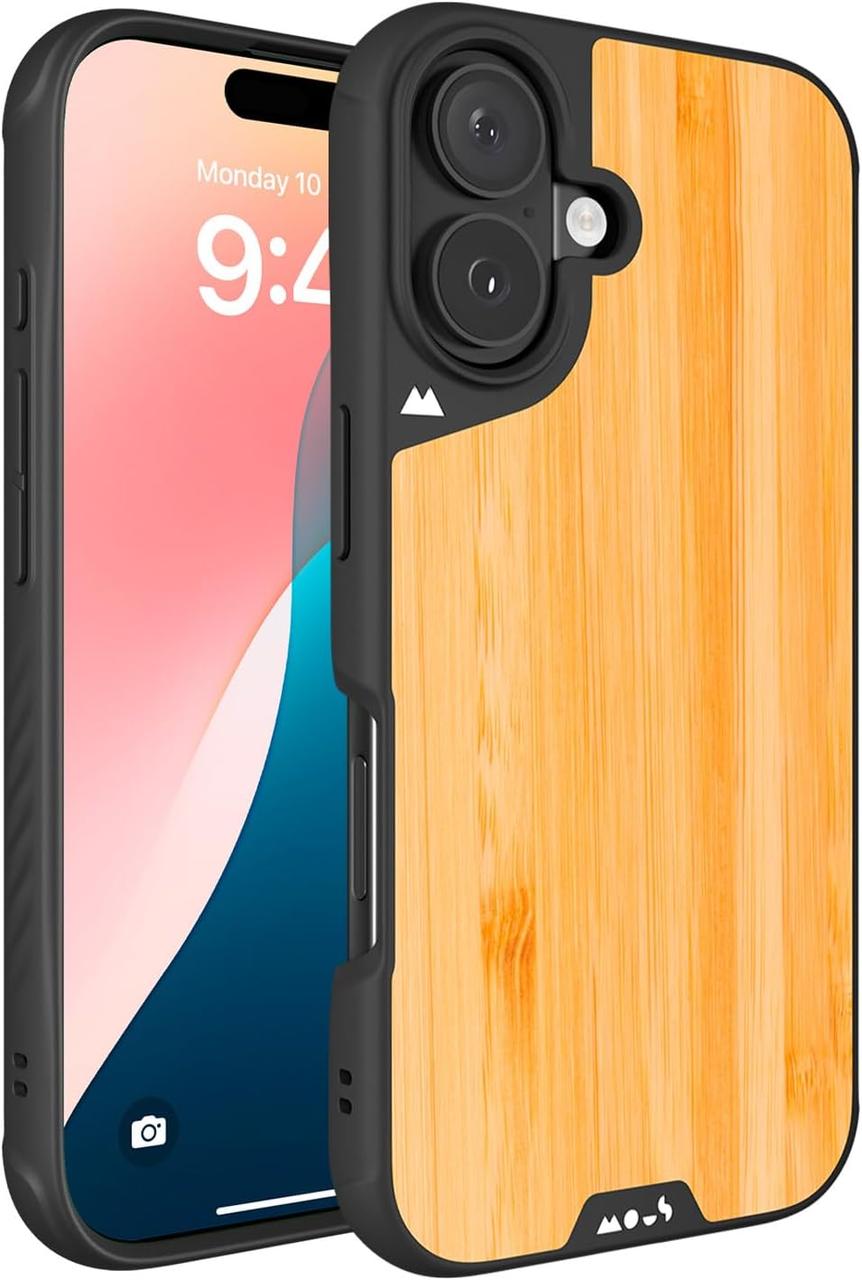 Чохол Mous Limitless 6.0 Bamboo MagSafe Compatible для iPhone 16, фото 1