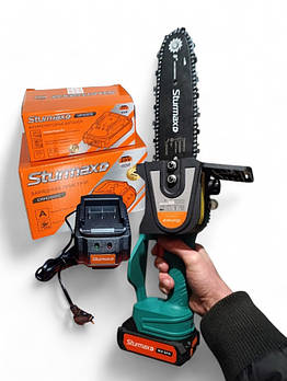 Акумуляторна ланцюгова міні пилка для дерева Sturmax CCM9902CR (Комплект АКБ 2АЧ + З/П)