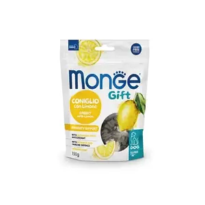 Ласощі для собак Monge (Монж) Gift Dog Immunity support кролик з лимоном 150 гр 10 шт