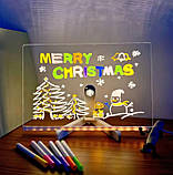 Дошка для нотаток акрилова світлодіодна DIY Lamp 9259 3D, фото 4