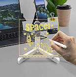 Дошка для нотаток акрилова світлодіодна DIY Lamp 9259 3D, фото 3