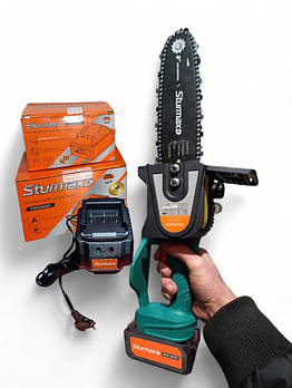 Акумуляторна ланцюгова міні пилка для дерева Sturmax CCM9902CR (Комплект АКБ 4АГ + З/П)