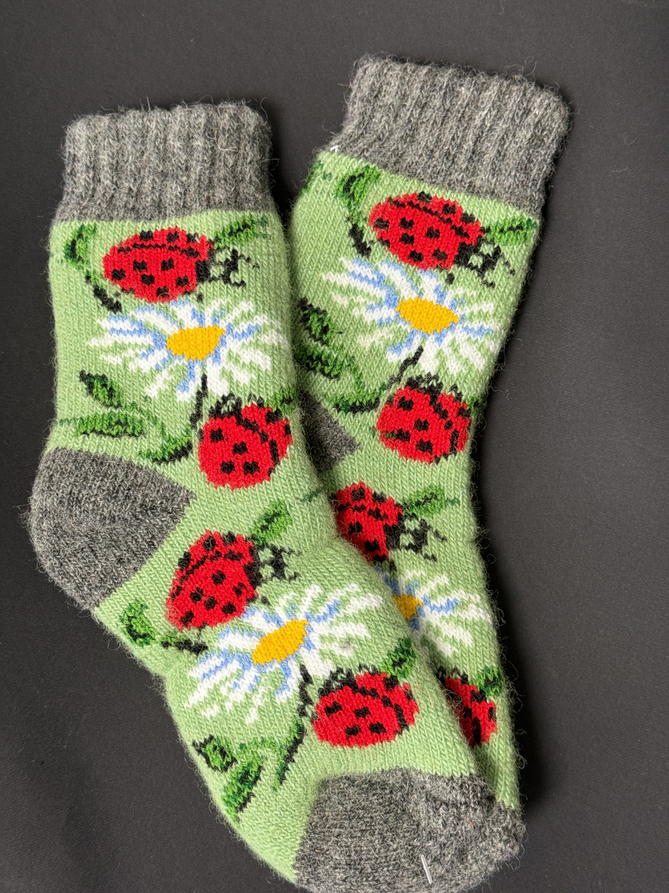 Шерстяні шкарпетки для підлітків, натуральна вовна, 16–19 см, унісекс, фото 1