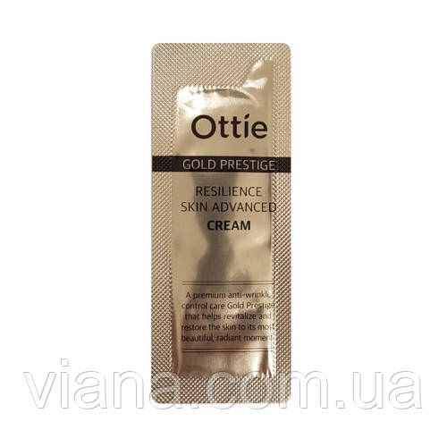 Пробник крем для обличчя живильний для пружності шкіри Ottie Gold Prestige Resilience Skin Advanced Cream 1ml