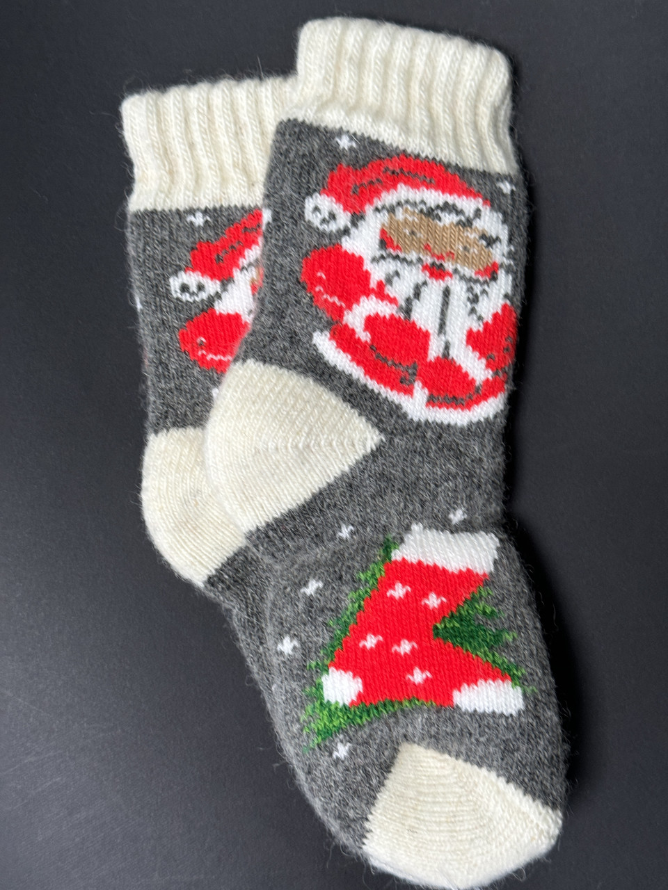 Шерстяні шкарпетки для підлітків, натуральна вовна, 16–19 см, унісекс, фото 1