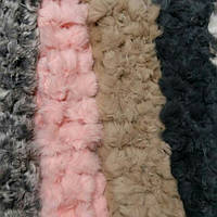 Жіночий шарф із кролика. Кольорові