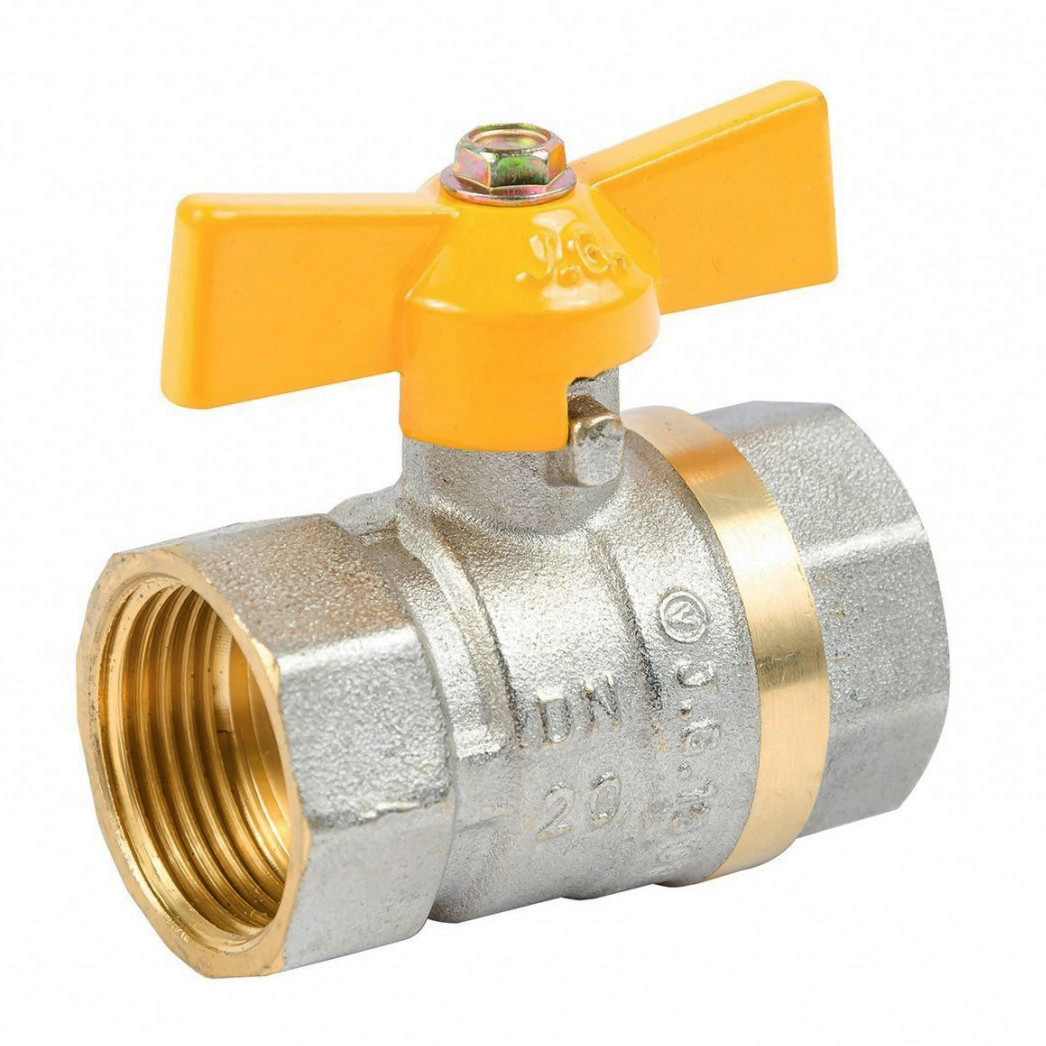Кран кульовий 3/4" вв жб Valve JG (газовий) BRAS 59