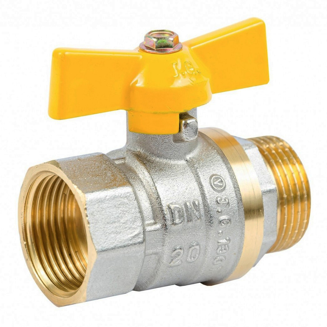 Кран кульовий 3/4" нв жб (газовий) Valve JG BRAS 59
