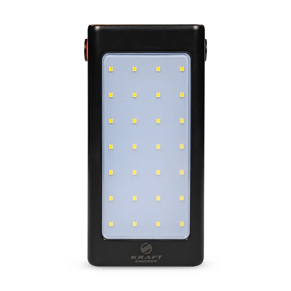 Повербанк 90000mAh Power Bank Kraft KPB-2490FCL Black 22.5W QC3.0 LED-ліхтар (43-00088), фото 1