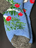 Підліткові шерстяні шкарпетки 19-22 см, фото 3