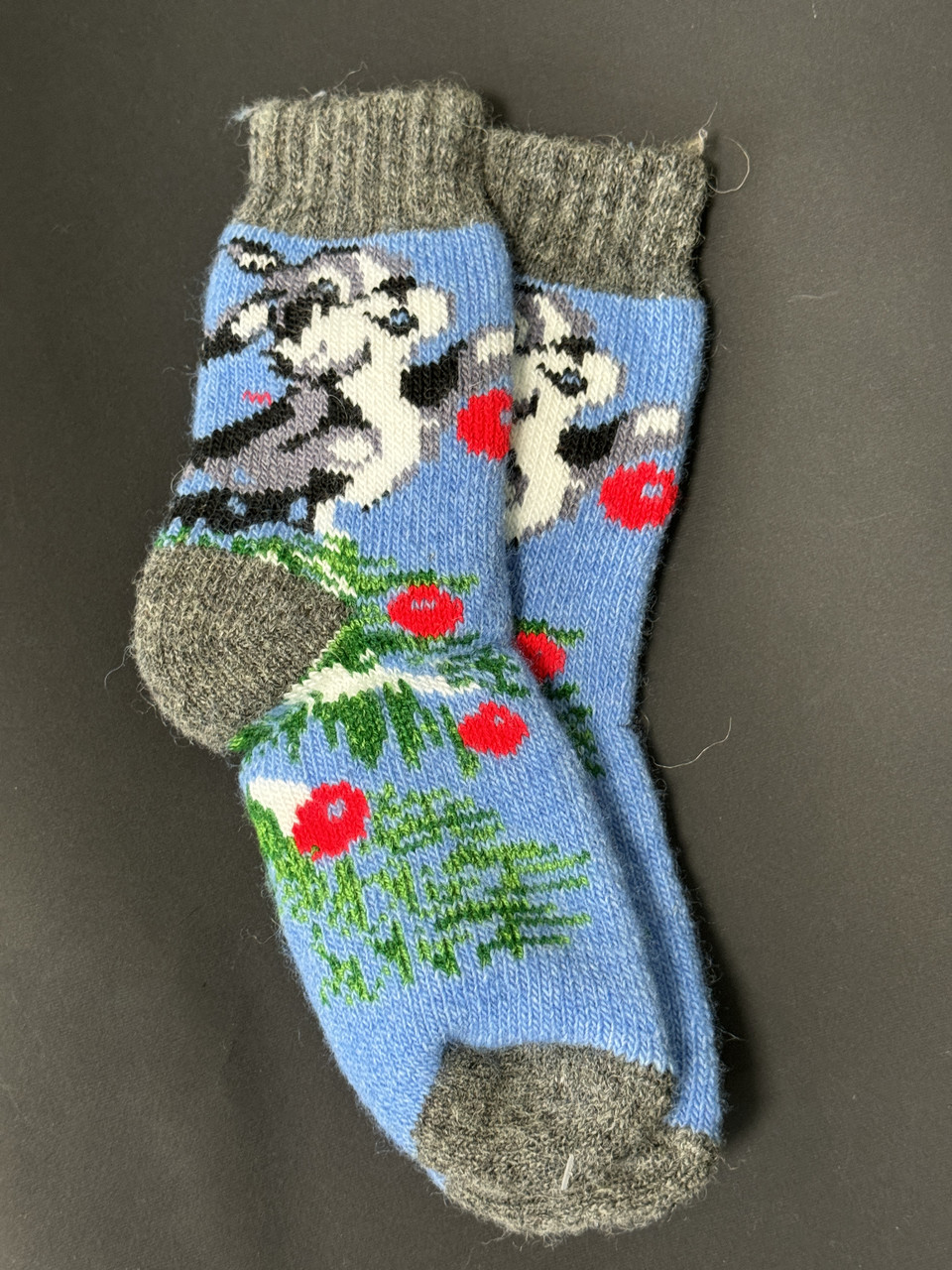 Шерстяні шкарпетки для підлітків, натуральна вовна, 19–22 см, унісекс, фото 1