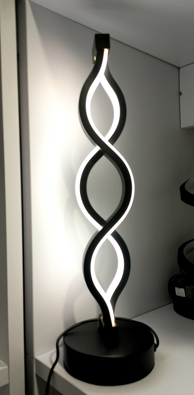 Спіральна світлодіодна лампа . Чорна. Три режими. - фото 1 - id-p2393141584