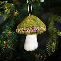 Прикраса декоративна Гриб темно-зелений 9см Yes! Fun (974986), фото 2