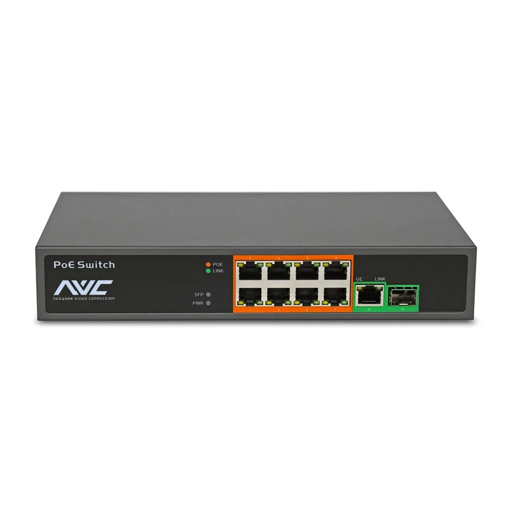 PoE-комутатор 10-портовий NVC-908GS (73-00104)