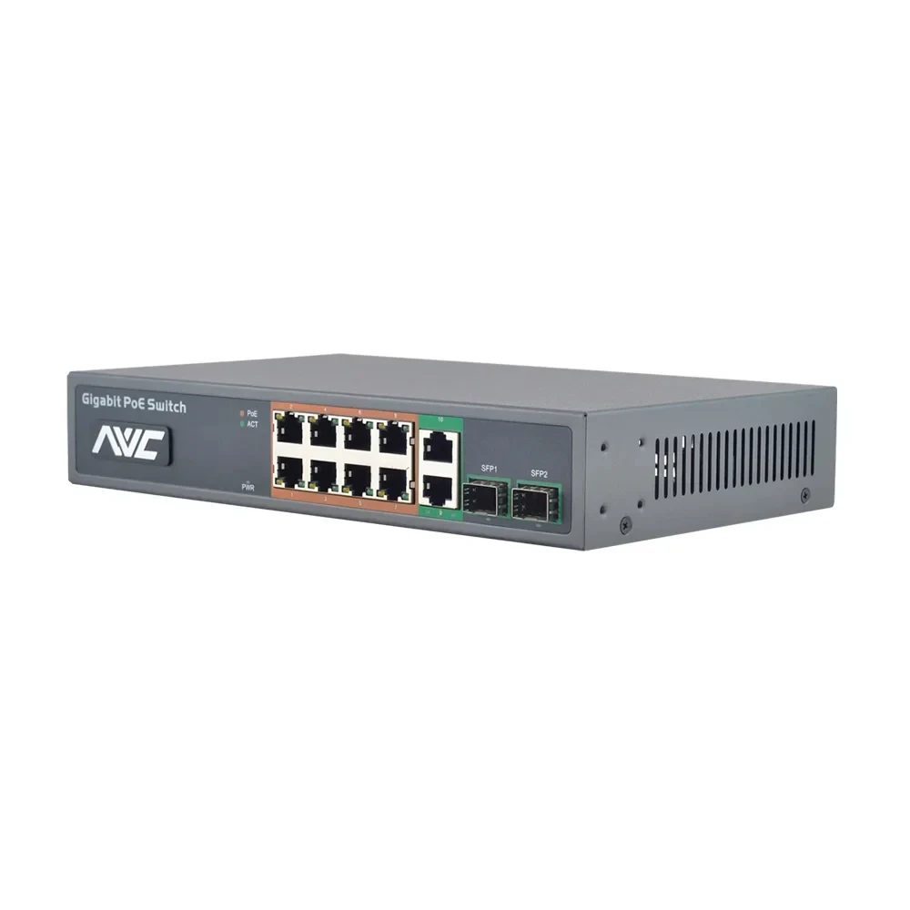 PoE-комутатор 10-портовий NVC-1008GSR (73-00102)