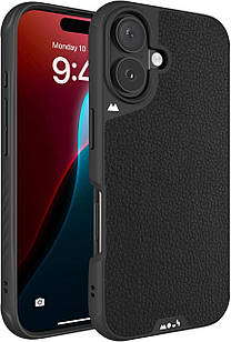 Чохол Mous MagSafe Limitless 6.0 Black Leather для iPhone 16 Plus