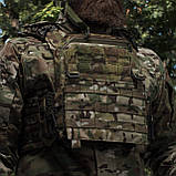 Передня панель на плитоноску PRO. Cordura 1000. Мультикам, фото 4