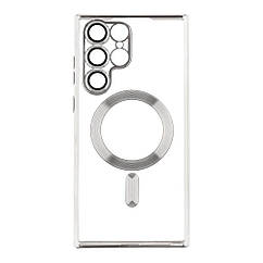Чохол TPU Metallic Full Camera with Magsafe для Samsung Galaxy S22 Ultra 5G (S908) Колір Green