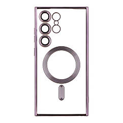 Чохол TPU Metallic Full Camera with Magsafe для Samsung Galaxy S22 Ultra 5G (S908) Колір Dark Purple