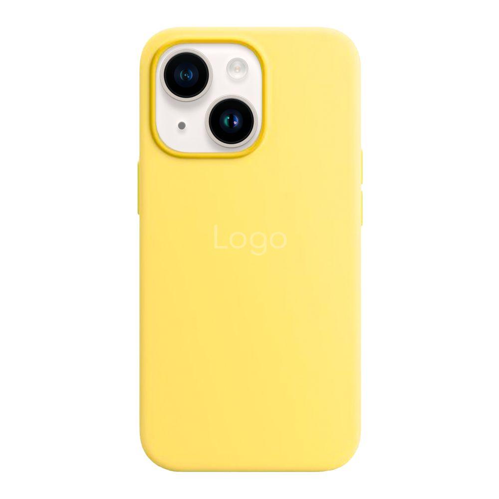 Чохол Silicone Case with MagSafe для iPhone 13 Колір Lemon Zest, фото 1