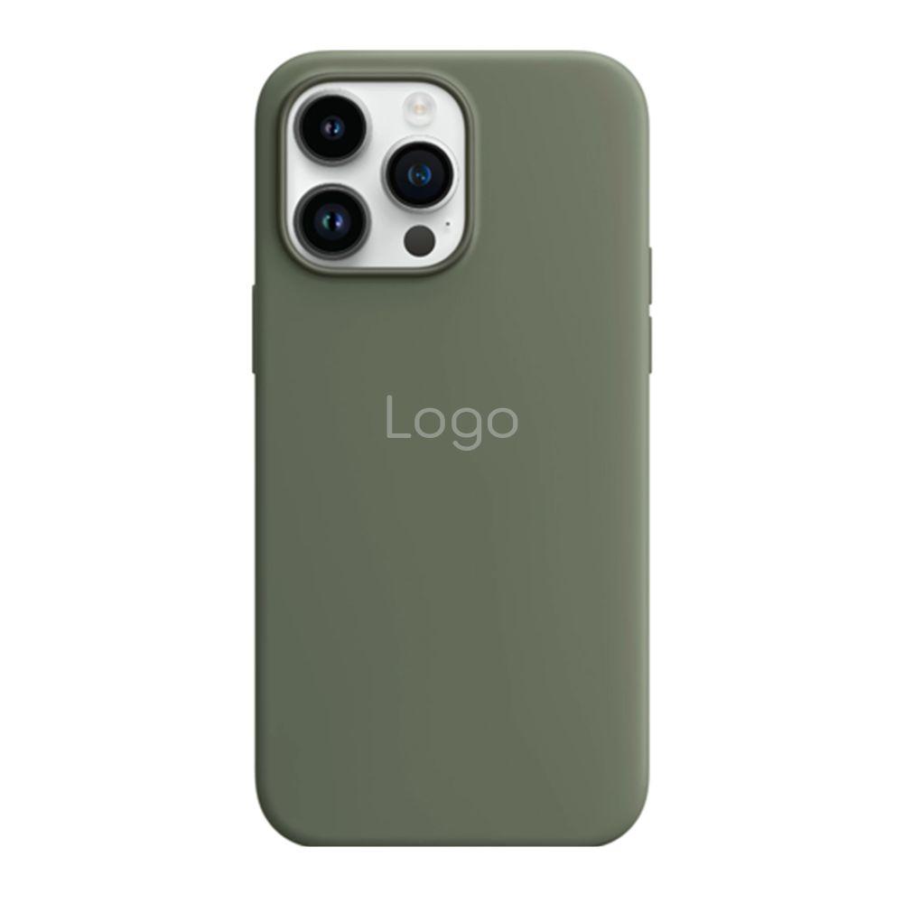 Чохол Silicone Case with MagSafe для iPhone 14 Pro Max Колір Olive, фото 1