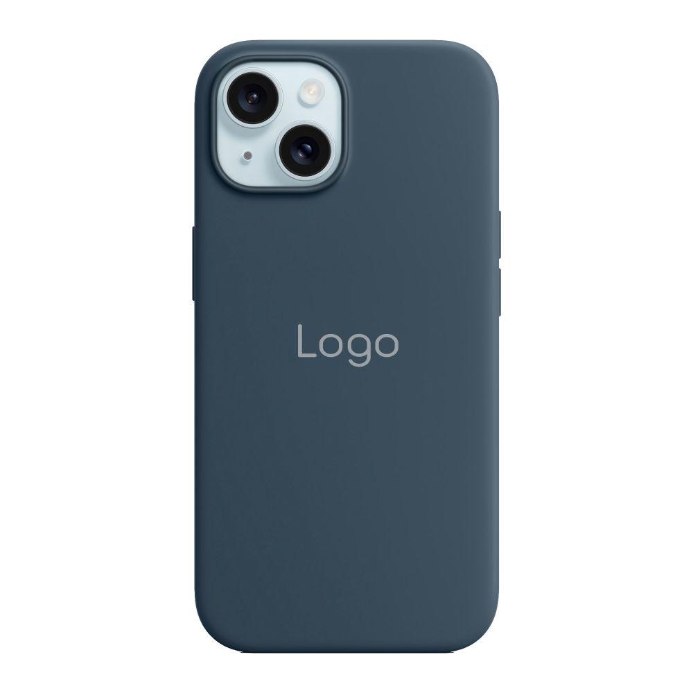 Чохол Silicone Case with MagSafe для iPhone 15 Колір Storm Blue, фото 1