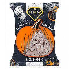 Гарбузове насіння смажене солоне 70г ТМ Almaz