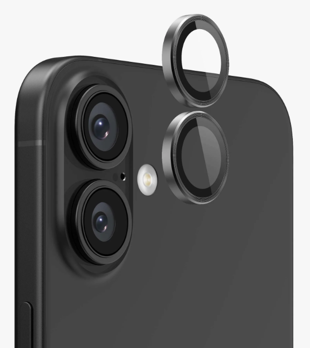Захисне скло на камеру CDK для Apple iPhone 16 Plus | Lens Metal Ring Eagle Eye (018465) (black)
