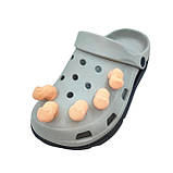 Джибітси на крокси Jibbitz «Пальці» / Прикраси на взуття (10 штук),, фото 2