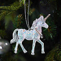 Прикраса декоративна Єдиноріг акрил гліттер 11см Yes! Fun (974940), фото 2