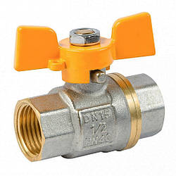 Кран кульовий 1/2" вв жб (газовий) ANGO (Pn 40) BRAS 59