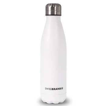 Фляга Туристична для води Swissbrand Fiji 500 ml White (SWB_TABTT999U) Пляшка Спортивна для фітнесу