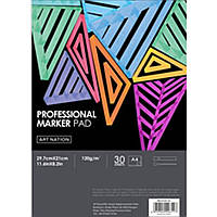 Альбом MARKER PAD Art Nation А4, 30стор., 120 г/кв.м 1шт/этик