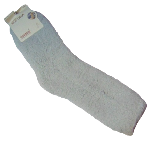 Плюшеві шкарпетки з овечою вовною та вовною лами Корона 37-41 сірі 738, фото 1