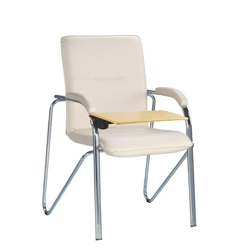 Стілець для навчання Samba soft t wood chrome V-18 кремова (Новий Стиль ТМ)