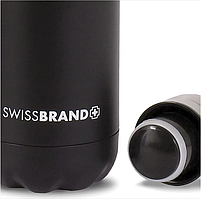 Фляга Туристична для води Swissbrand Fiji 500 ml Black (SWB_TABTT001U) Пляшка Спортивна для фітнесу, фото 3