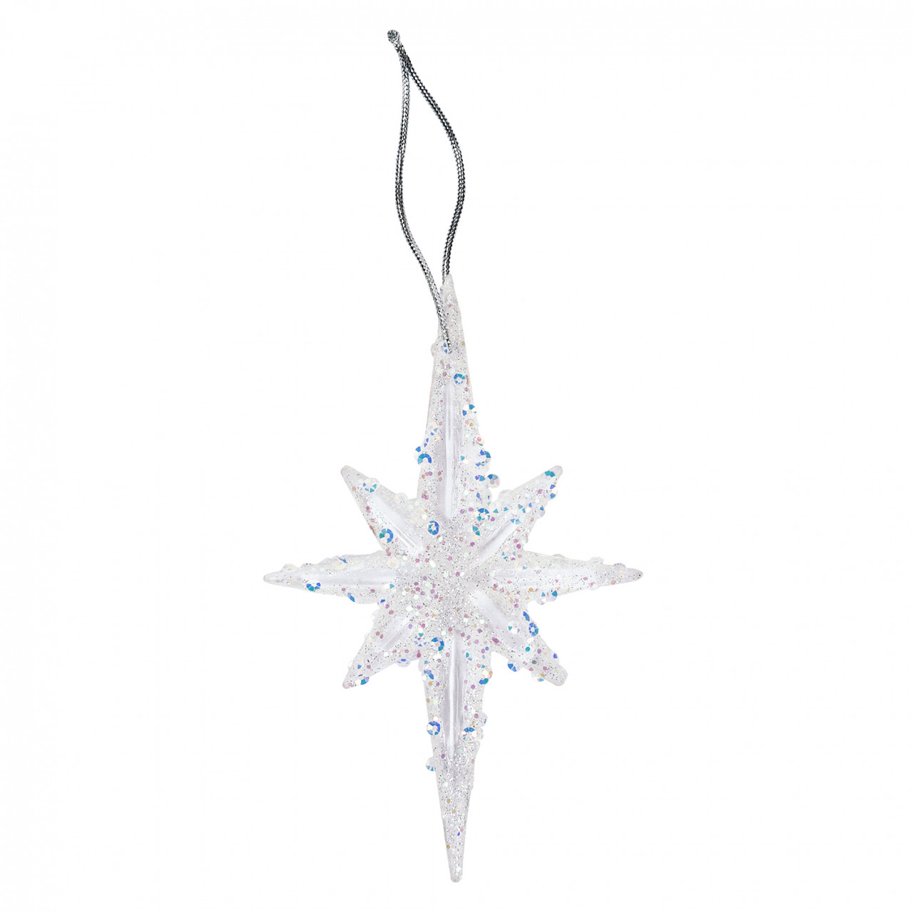 Прикраса декоративна Зірка акрил гліттер 13см Yes! Fun (974941), фото 1