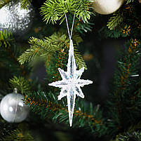 Прикраса декоративна Зірка акрил гліттер 13см Yes! Fun (974941), фото 2