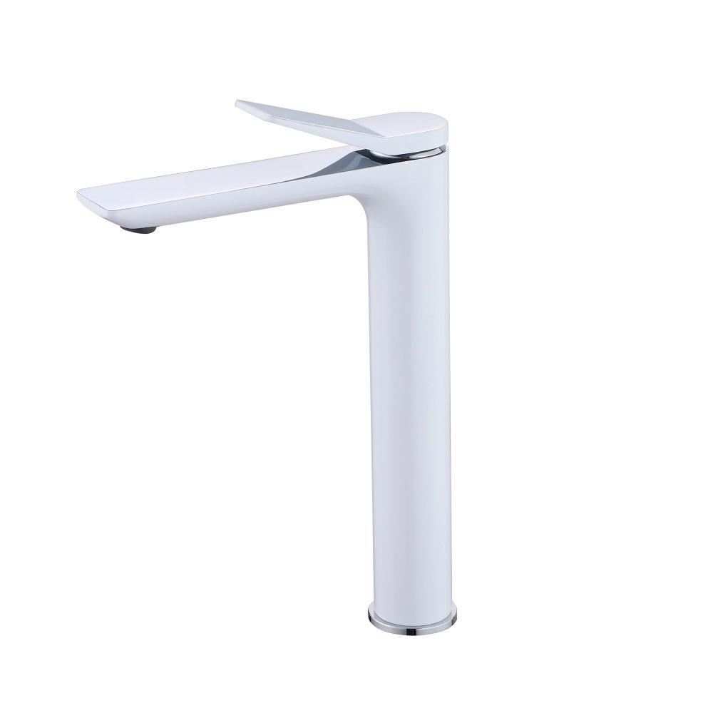 Qtap Presto Змішувач для раковини високий QTPRE269CRW45577 Chrome/White, фото 1