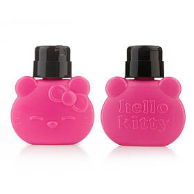 Пластиковий флакон Hello Kitty з помпою – дозатором для рідин, 320 мл.