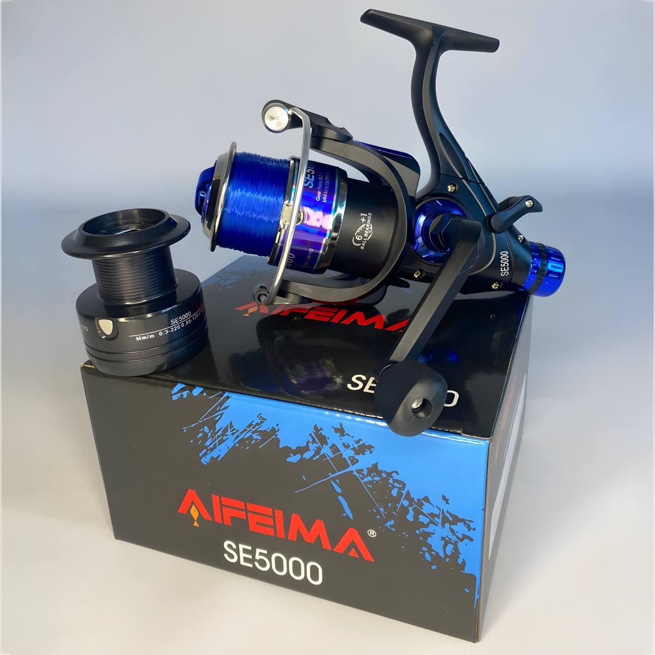 Котушка коропова з волосінню Feima SE 4000 (6+1bb) + графітова шпуля, фото 1