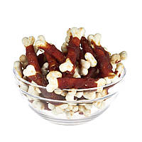 Ласощі AnimAll Snack м'ясо качки на кальцієвій кістці, для собак, 500 г (*)