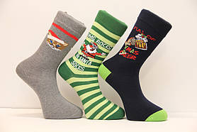 Чоловічі шкарпетки стрейчеві новорічні EKMEN Ф14 м-5