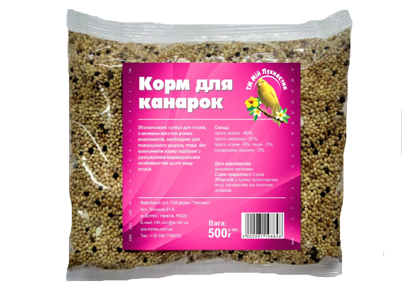 Корм Мій Пухнастик, для канарок, 500 г (*), фото 1