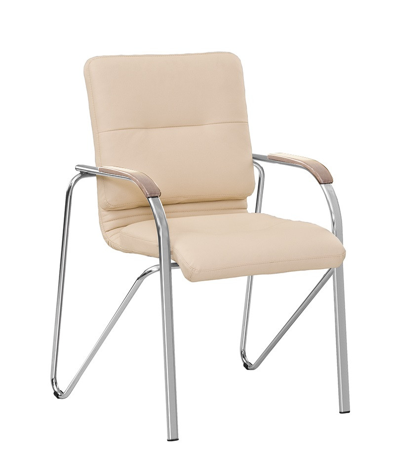 Стілець офісний Samba ultra chrome 1.007 есо-07 бежева (Новий Стиль ТМ)