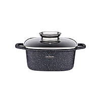 Кастрюля алюминиевая мрамор 2,7 л 1220 BL - "I" Індукція
