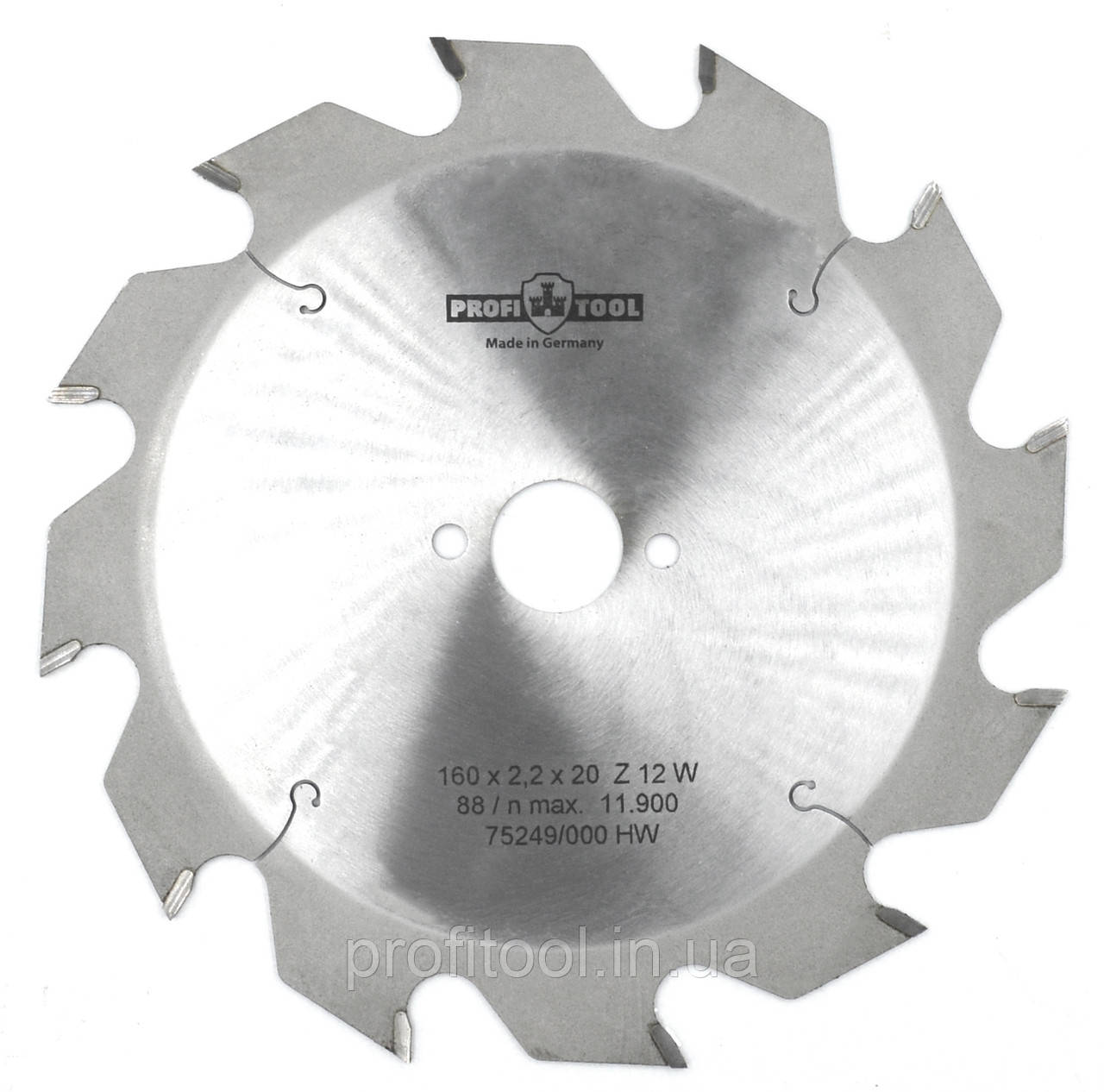 Диск пиляльний PROFITOOL - 160х2,2х1,4х20 мм Z=12, W (ATB) (2116006)