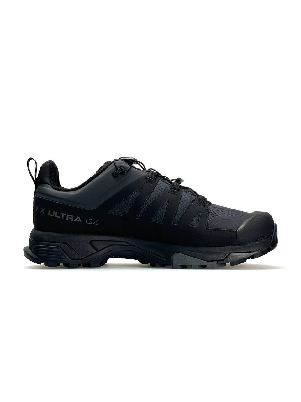 Чоловічі кросівки Salomon X Ultra 4 Grey Black, кеди Соломон шкіра текстиль водонепроникний 41