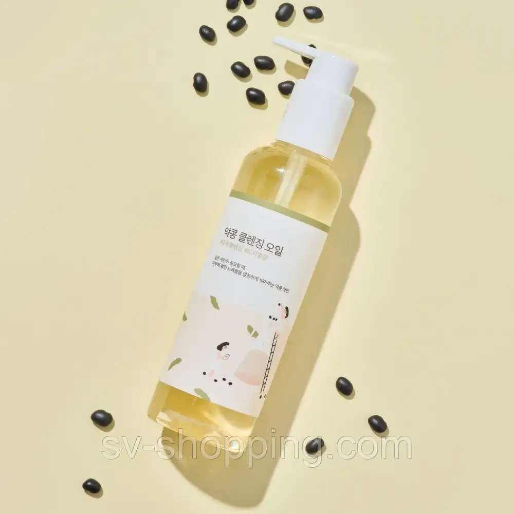 Гідрофільна олія з екстрактом чорних соєвих бобів ROUND LAB Soybean Cleansing Oil