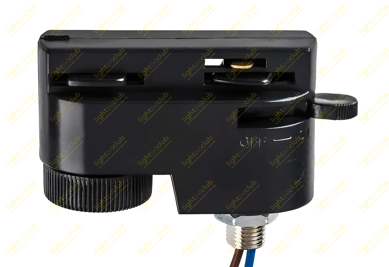 Адаптер для кріплення 1фазного світильника до трека, чорний tr8310-BWL-1